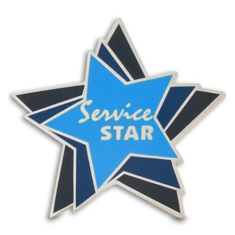     Service Star Card and Pin