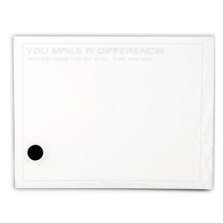     You Make a Difference Card and Pin