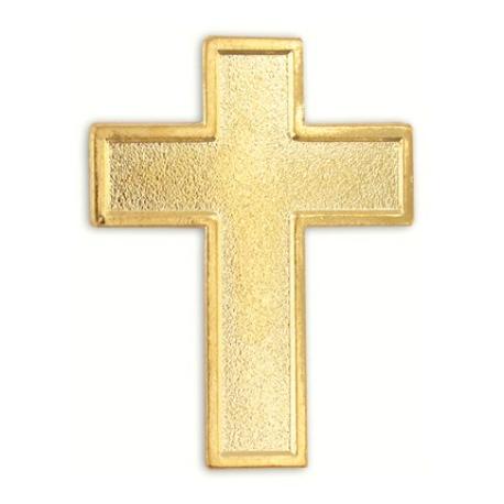     Gold Cross Lapel Pin