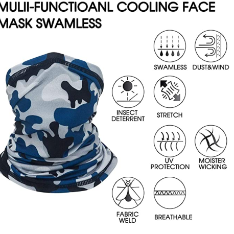     Face Mask Reusable Washable Cloth Bandanas Women Men